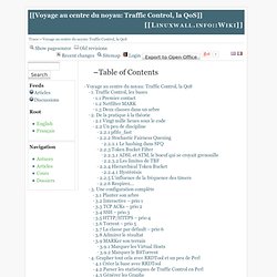 Voyage au centre du noyau: Traffic Control, la QoS [[[Linuxwall.info