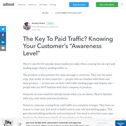 The Key To Paid Traffic? Knowing Your Customer’s “Awareness Level”