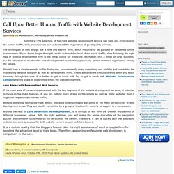 Call Upon Better Human Traffic with Website Development Services by Winsby Inc