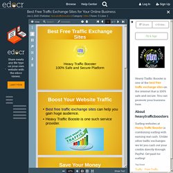 Best Free Traffic Exchange Sites for Your Online Business