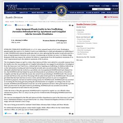 Federal Bureau of Investigation - The Seattle Division: Department of Justice Press Release