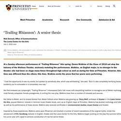 'Trailing Rhiannon': A senior thesis