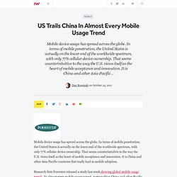 US Trails China In Almost Every Mobile Usage Trend