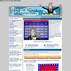 Train and Teach with Game Show Presenter PLUS