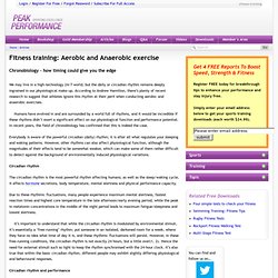 Fitness training: Aerobic and Anaerobic exercise