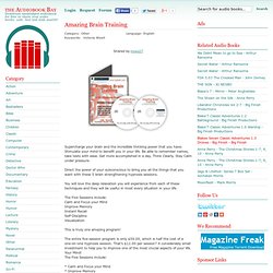 Free Amazing Brain Training Audiobook Download, Audio Book Torrent For Free, 51818