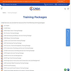 RTO Training Packages Australia