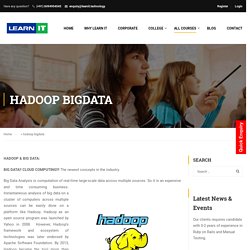 Hadoop-Big Data Training