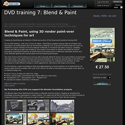 DVD training 7: Blend & Paint - Blender Store