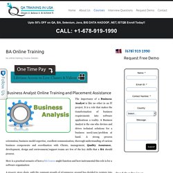Business Analysis Online Training