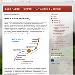 IRCA Certified Courses : Basics of internal auditing