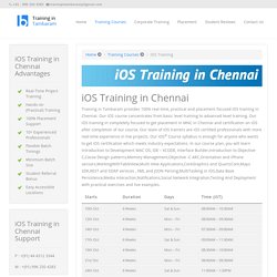iOS Training in Chennai