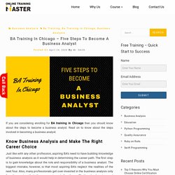 BA Training In Chicago – Five Steps To Become A Business Analyst