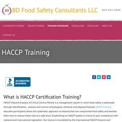What You Will Learn in HACCP Training