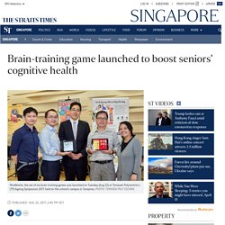 Brain-training game launched to boost seniors' cognitive health, Singapore News