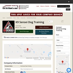 K9 Sensei Dog Training - Community - Business Promotion Network