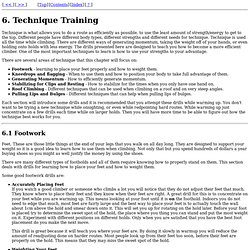 Training Manual for Competition Climbers: Technique