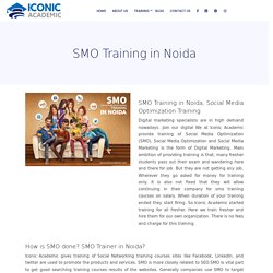 SMO Training Institute in Noida