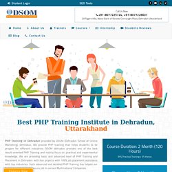 PHP Training Institute in Dehradun