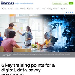 INMA: 6 key training points for a digital, data-savvy newsroom