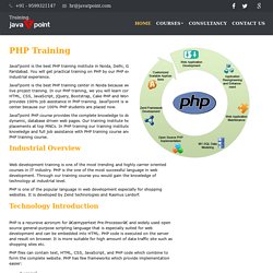 PHP Training in Noida, Delhi, Ghaziabad, Gurugram - JavaTpoint