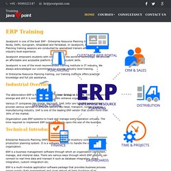 ERP Training in Noida, Delhi, Ghaziabad, Gurugram - JavaTpoint
