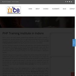 PHP Training Institute in Indore