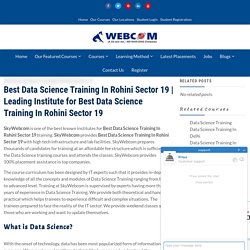 Best Data Science Training In Rohini Sector 19