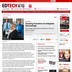 Training Teachers to Integrate Technology