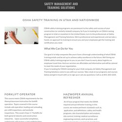 Safety Management and Training Solutions, L.L.C.