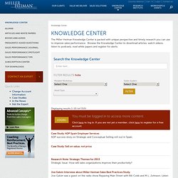 Miller Heiman Knowledge Center