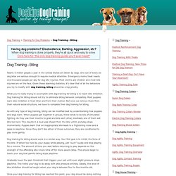 Dog Training - Biting - PositiveDogTraining.org