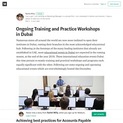 Ongoing Training and Practice Workshops in Dubai