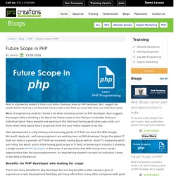 Future Scope in PHP Nagpur