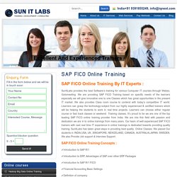 SAP FICO Online Training course classes by professional trainers