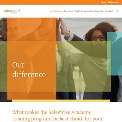 What makes our B2B sales training program different
