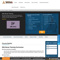 Qlik Sense Training Online With Live Projects And Job Assistance