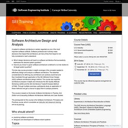 Software Architecture Design and Analysis