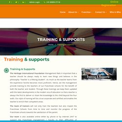 Training & supports