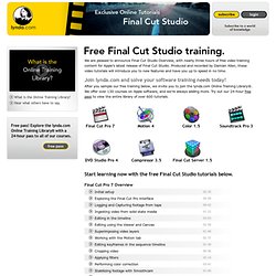 Final Cut Studio Training, Final Cut Pro Video Tutorials – lynda.com Online Training Library
