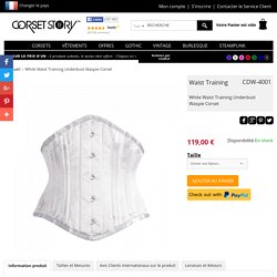 White Waist Training Underbust Waspie Corset