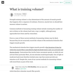 What is training volume? – Chris Beardsley
