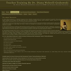 Teacher Training Workshops by Dr. Diana Wehrell-Grabowski