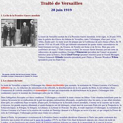 Traité de Versailles de 1919