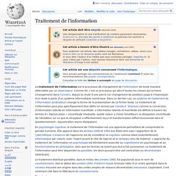 Traitement de l'information