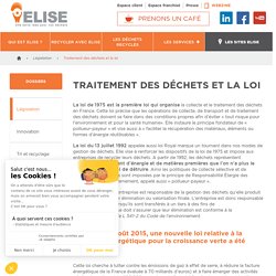 Traitement des déchets en entreprise et la loi