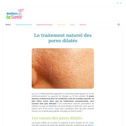 Le traitement naturel des pores dilatés