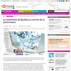 Le traitement de Big Data au service de la performance