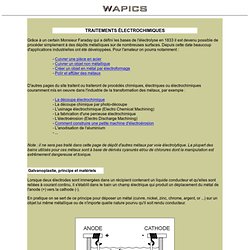 WAPICS - TRAITEMENTS ELECTROCHIMIQUES
