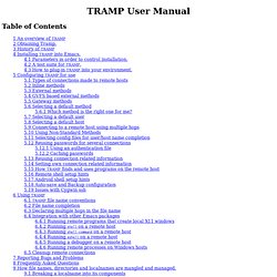 TRAMP User Manual